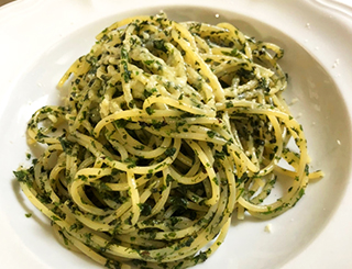 大葉の朝パスタ